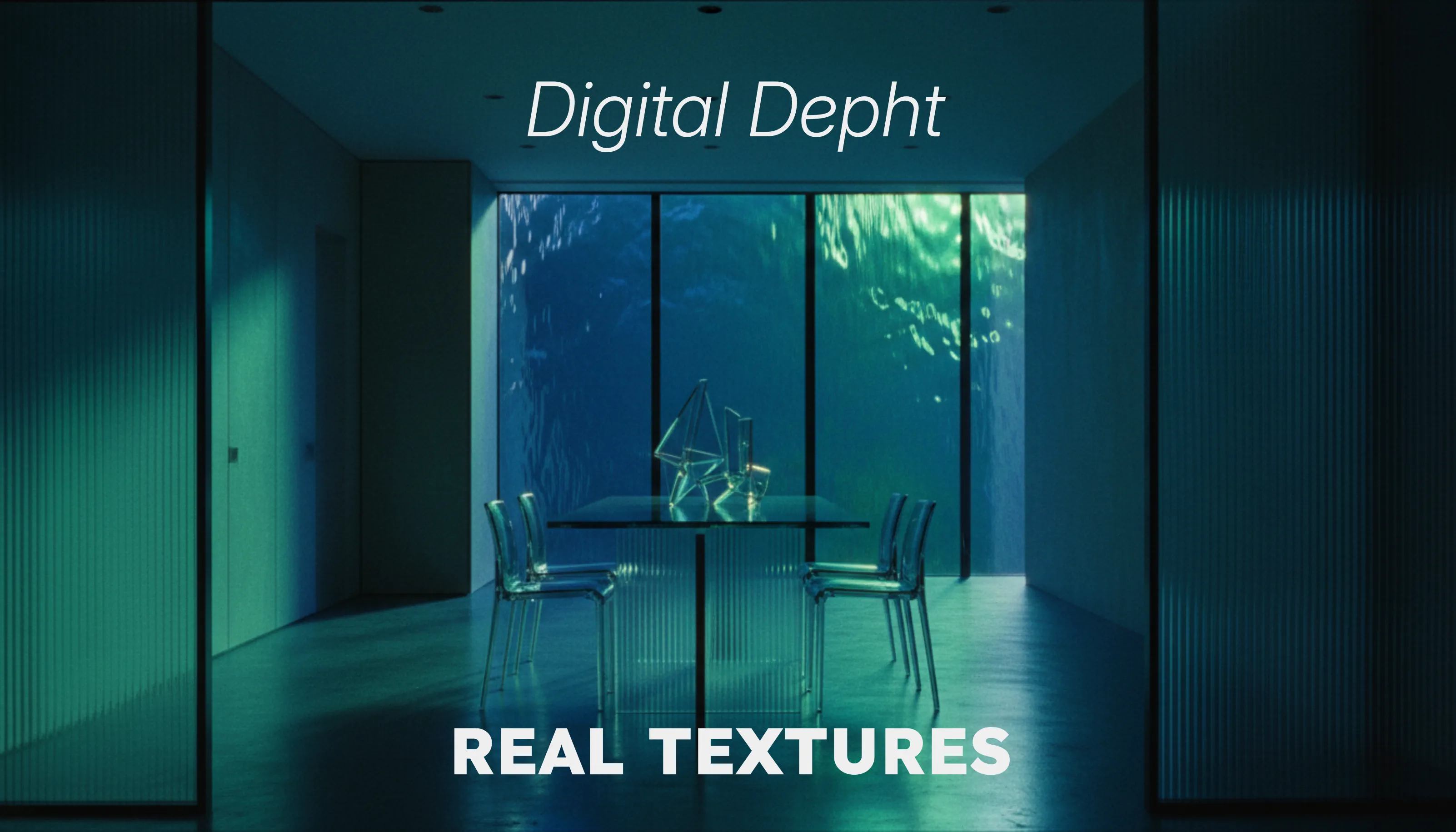 Screenshot of the Material Archive model, featuring frosted glass effects and tactile UI elements.